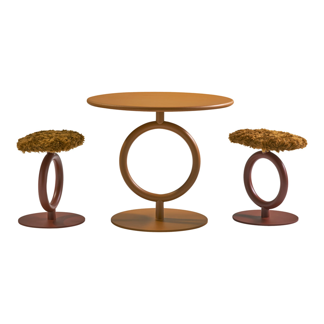 Totem Mini Stool - Upholstered Seat