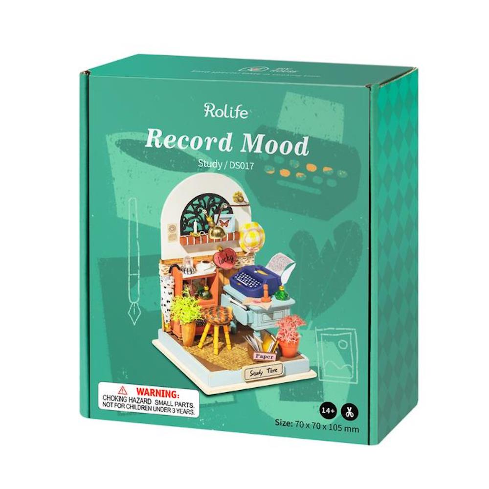 Robotime Rolife DIY Mini Model Kit - Record Mood (Study)