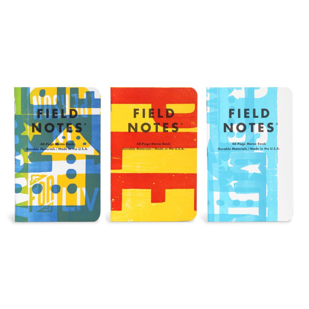 Field Notes Hatch Show Print Memo Books 3pk Ruled