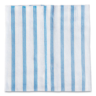Rubbermaid® Commercial HYGEN™ Disposable Microfiber Cleaning Cloths, 12 x 12, White/Blue Stripe, 600/Carton