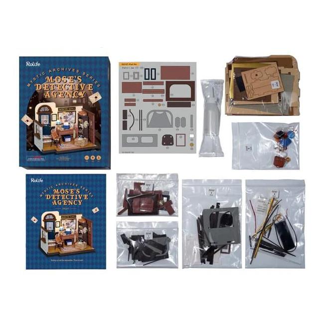 Robotime Rolife DIY Mini Model Kit - Mose's Detective Agency