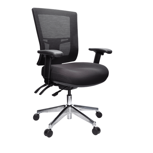 Buro Metro II 24/7 Alloy Base Mid Back Office Chair