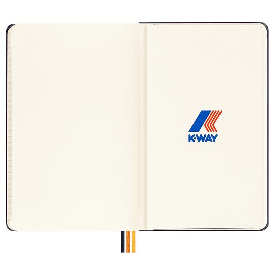 Moleskine x K-Way Large Ruled Hardcover Notebook - Blue