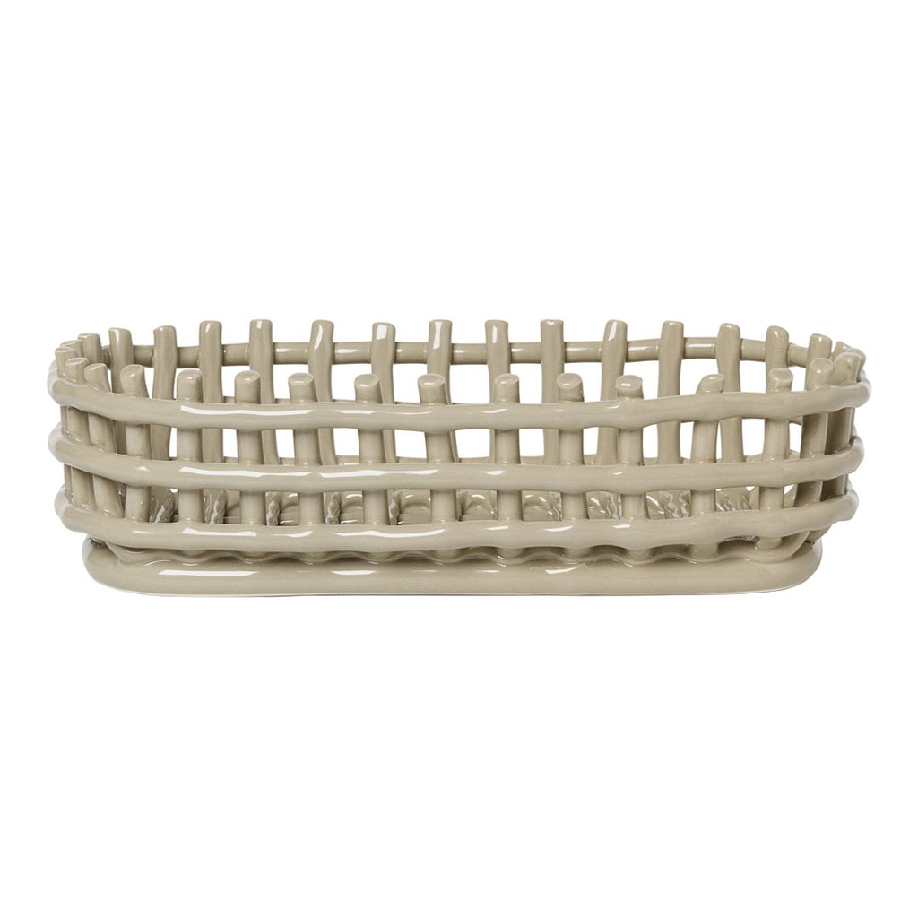 Ceramic Basket - Oval
