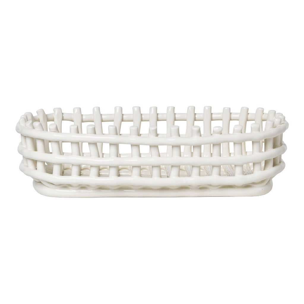 Ceramic Basket - Oval