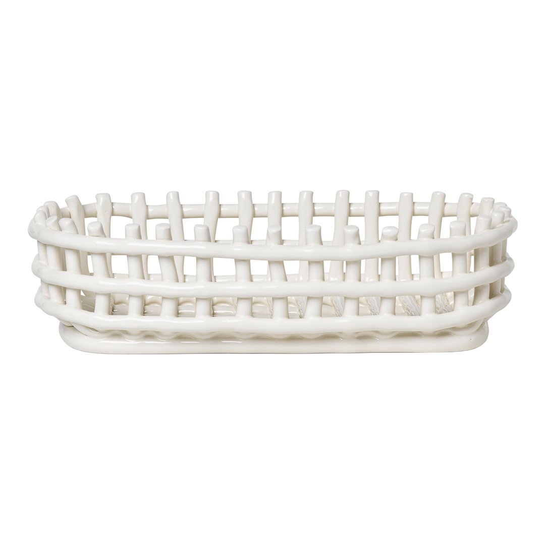 Ceramic Basket - Oval