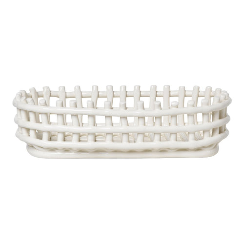 Ceramic Basket - Oval