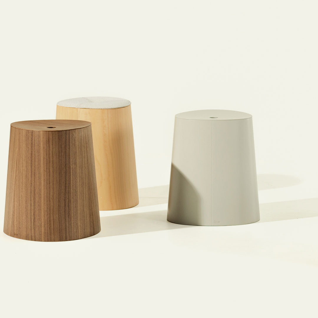 P.O.V. Stool - Upholstered - Oak Frame - Stackable