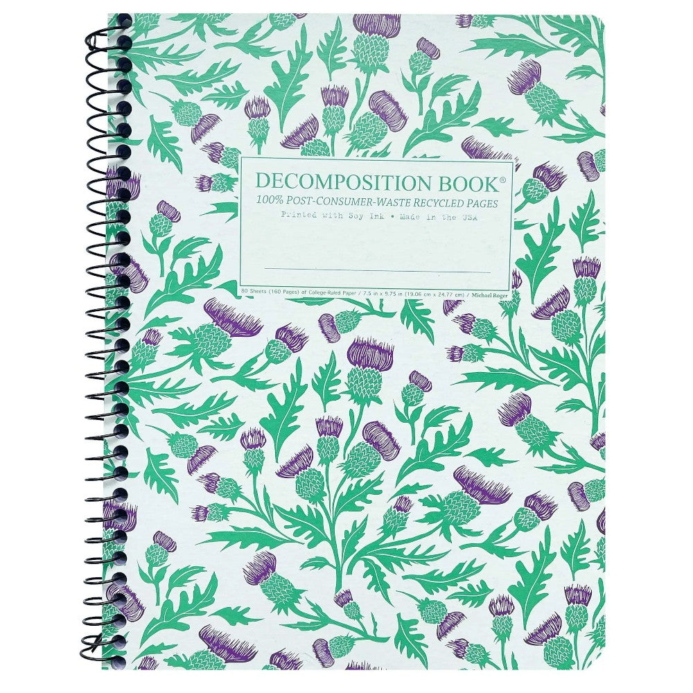 Decomposition Notebook, Coilbound - Thistles