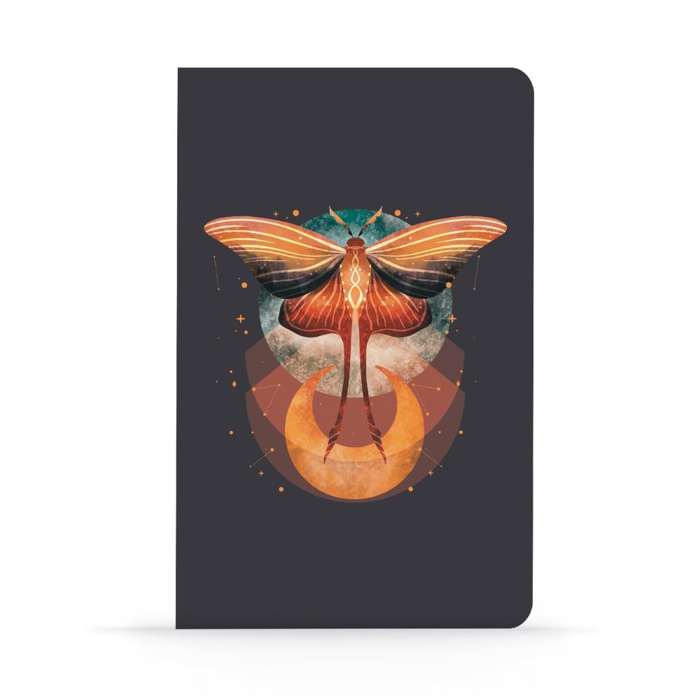 Denik Classic Layflat Notebook, Lined - Cosmic Moth