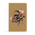Denik Classic Layflat Notebook, Lined - Serpent In The Flowers