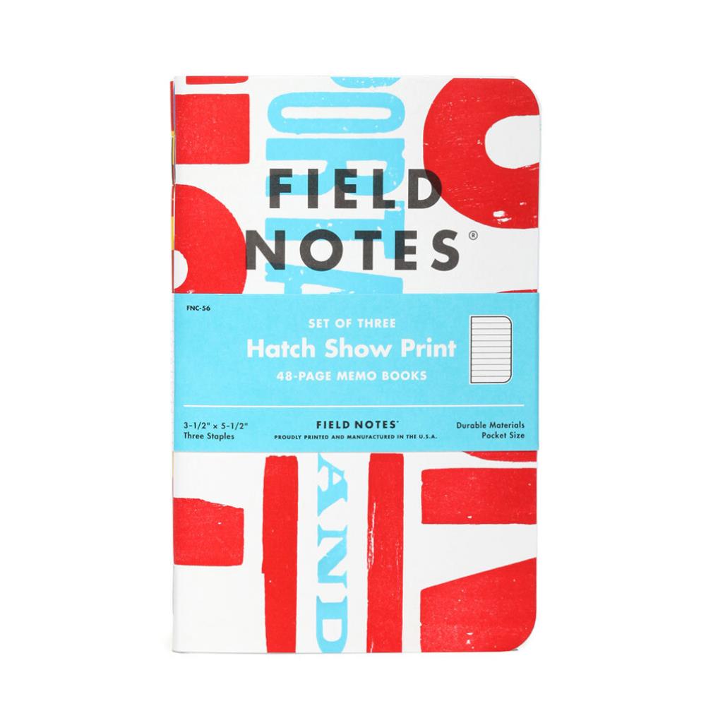 Field Notes Hatch Show Print Memo Books 3pk Ruled