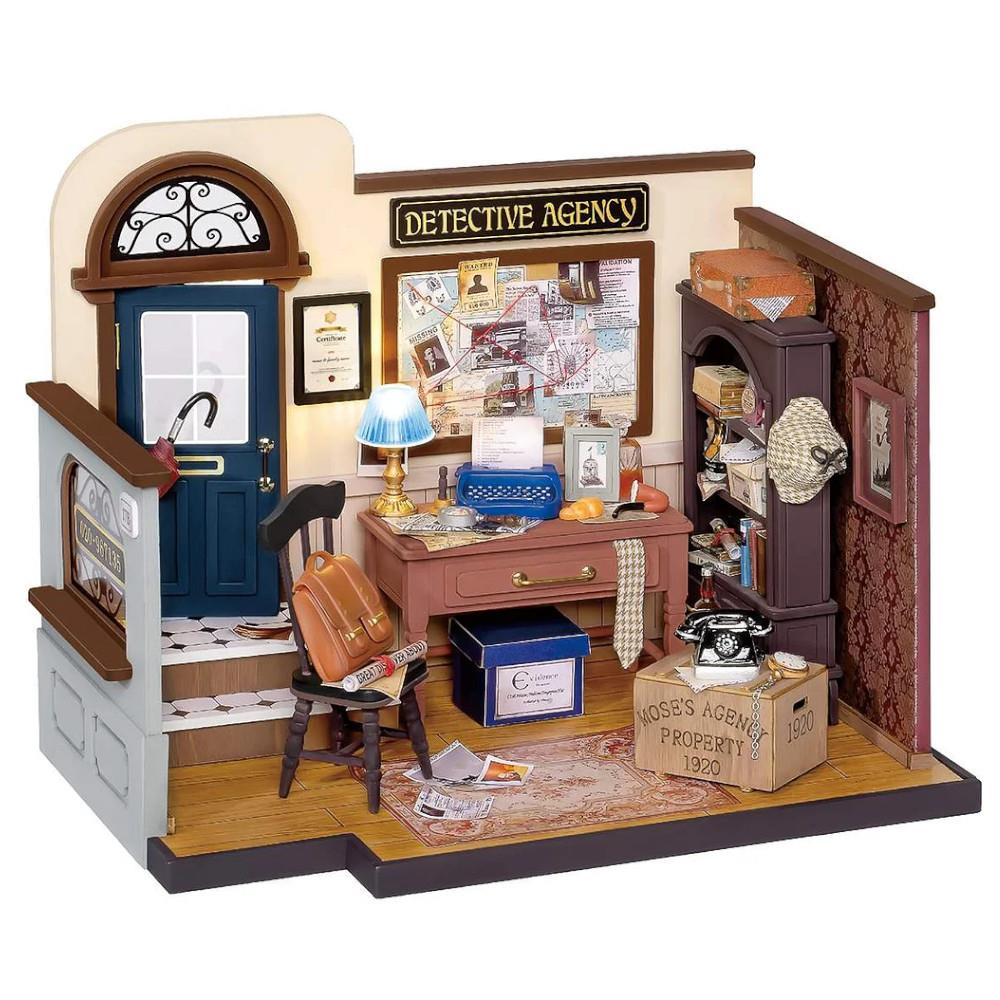 Robotime Rolife DIY Mini Model Kit - Mose's Detective Agency